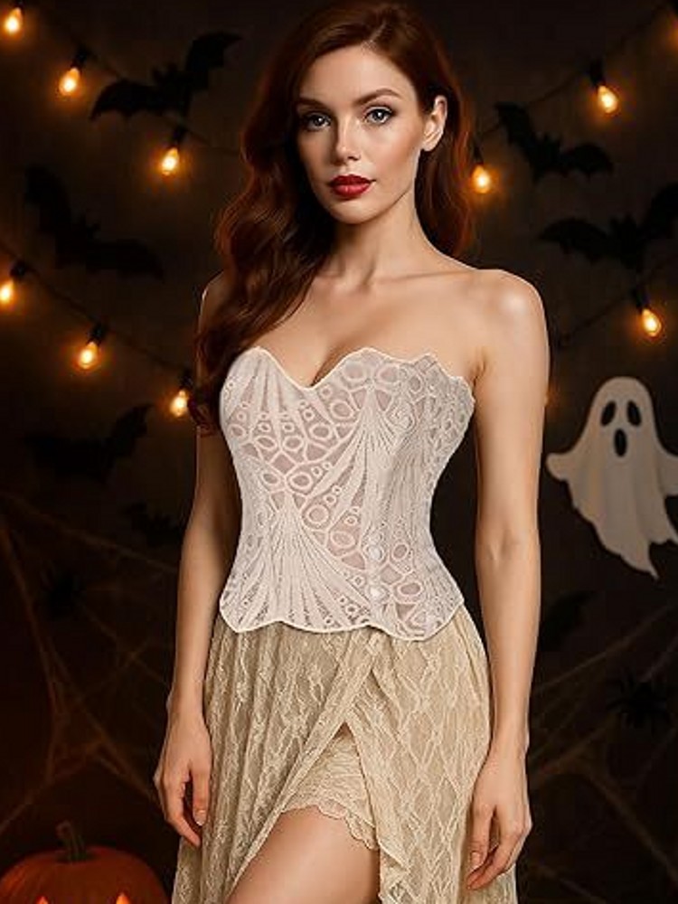 Lace Female Corset Top Women C - Cami Top Lace avaliação e preço
