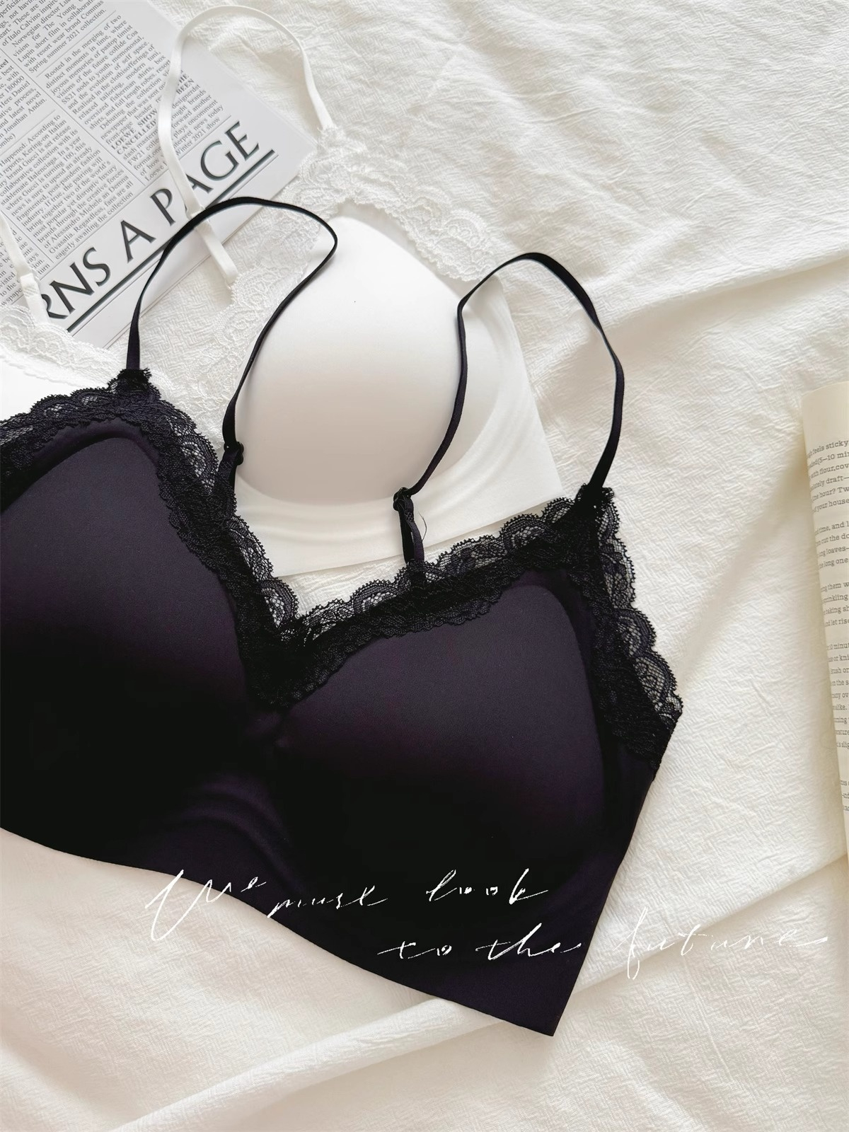 French Style Lace Bralette Fem - Bralette Wireless Soft avaliação e preço
