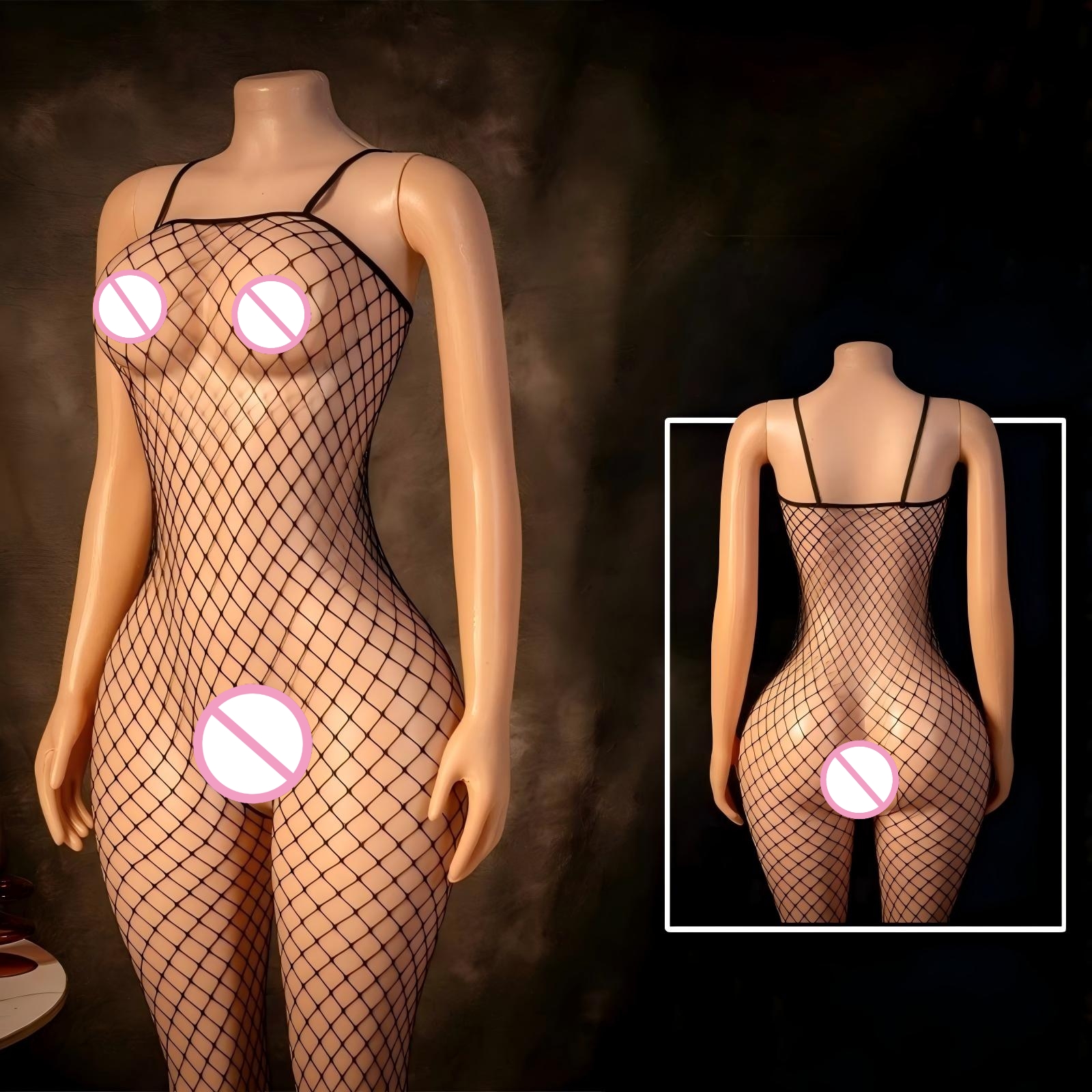 Breast Wrapping Teddies Bodysu - Bodystocking Fishnet avaliação e preço