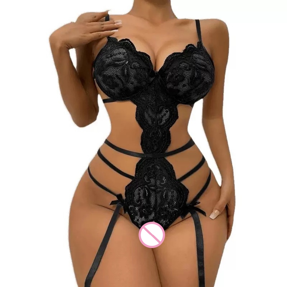Sexy Lace Open Crotch Teddy Bo - Lace Teddy Lingerie avaliação e preço