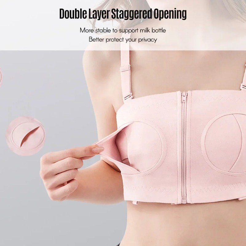 Hands Free Pumping Bra Adjusta - Nursing Bra Sleep avaliação e preço