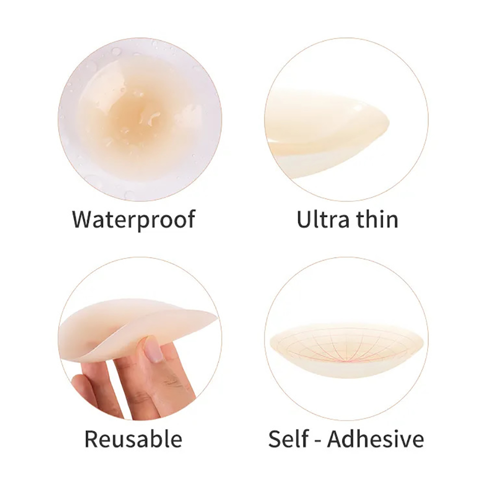 Reusable Silicone Adhesive Nip - Silicone Bra Adhesive avaliação e preço