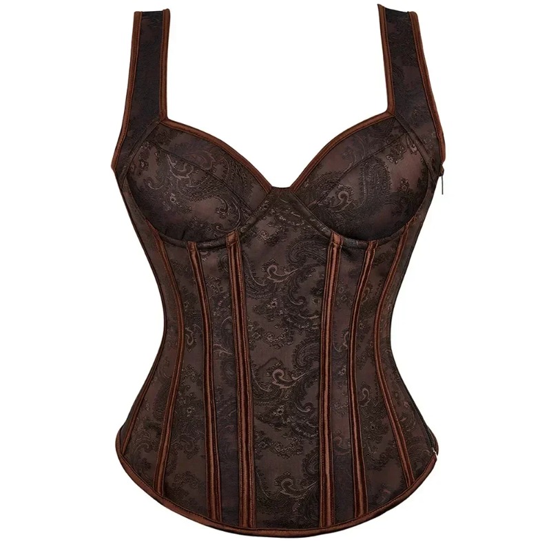 Women Floral Print Corset Top  - Shapewear Bodysuit Firm avaliação e preço