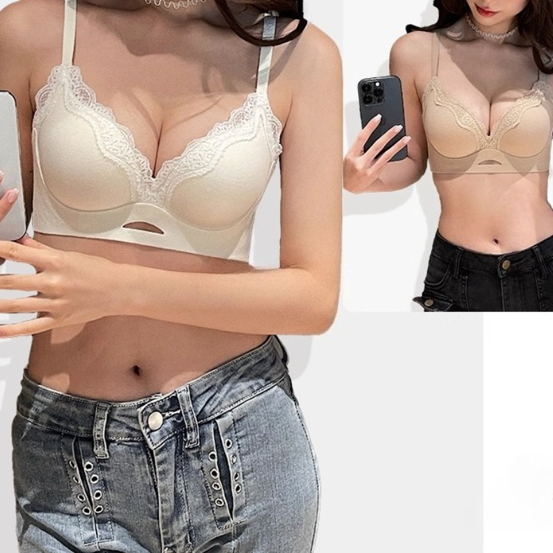 Elegant Matte Lace Bralette AB - Bralette Wireless Soft avaliação e preço