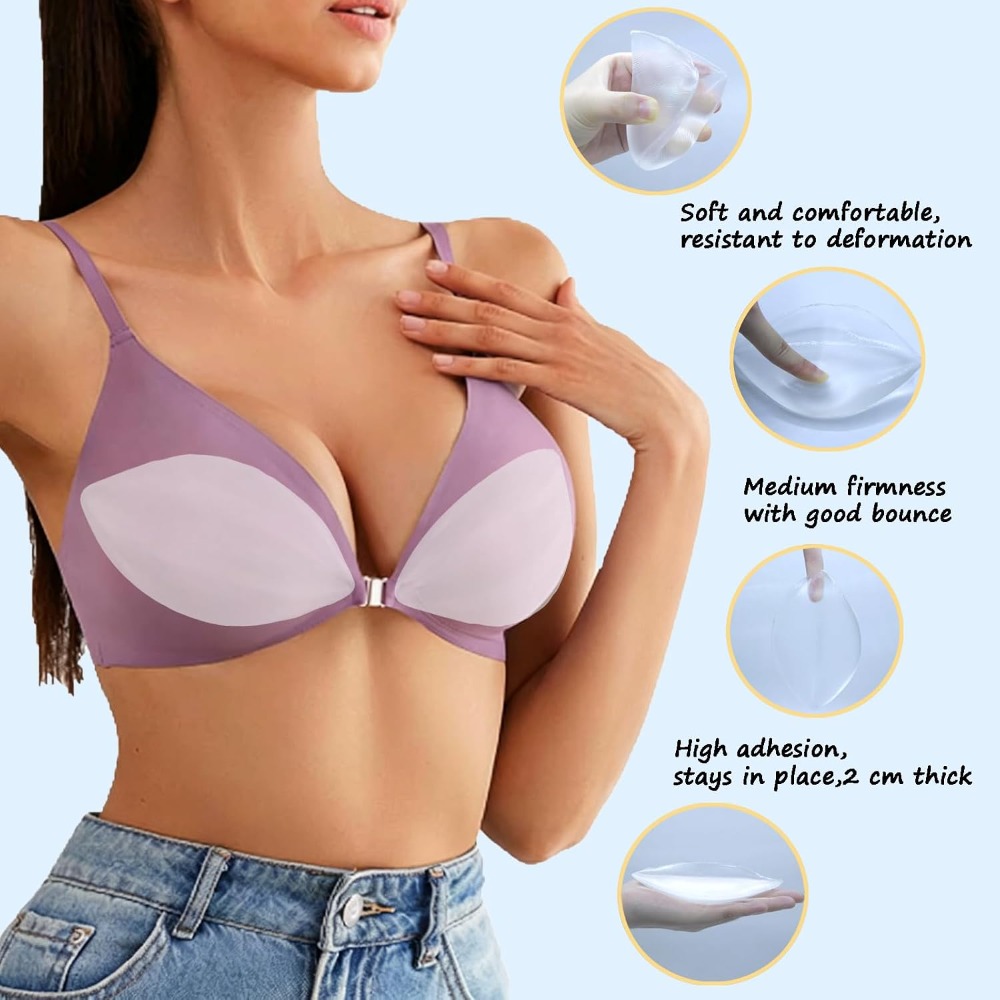 Adhesive Silicone Bra Inserts  - Silicone Bra Adhesive avaliação e preço