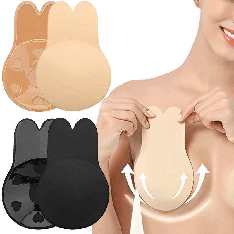 Women Push Up Bras Self Adhesi - Silicone Bra Adhesive avaliação e preço