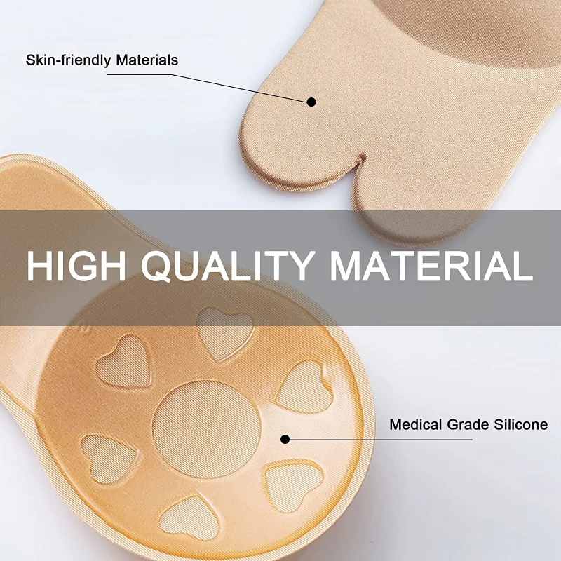 Women Push Up Bras Self Adhesi - Silicone Bra Adhesive avaliação e preço