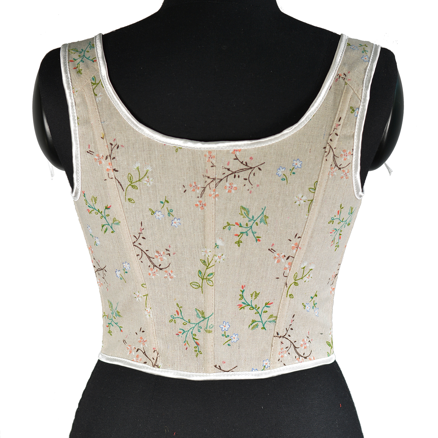 Boho Vintage Gardenia Floral P - Corset Waist Cinch avaliação e preço