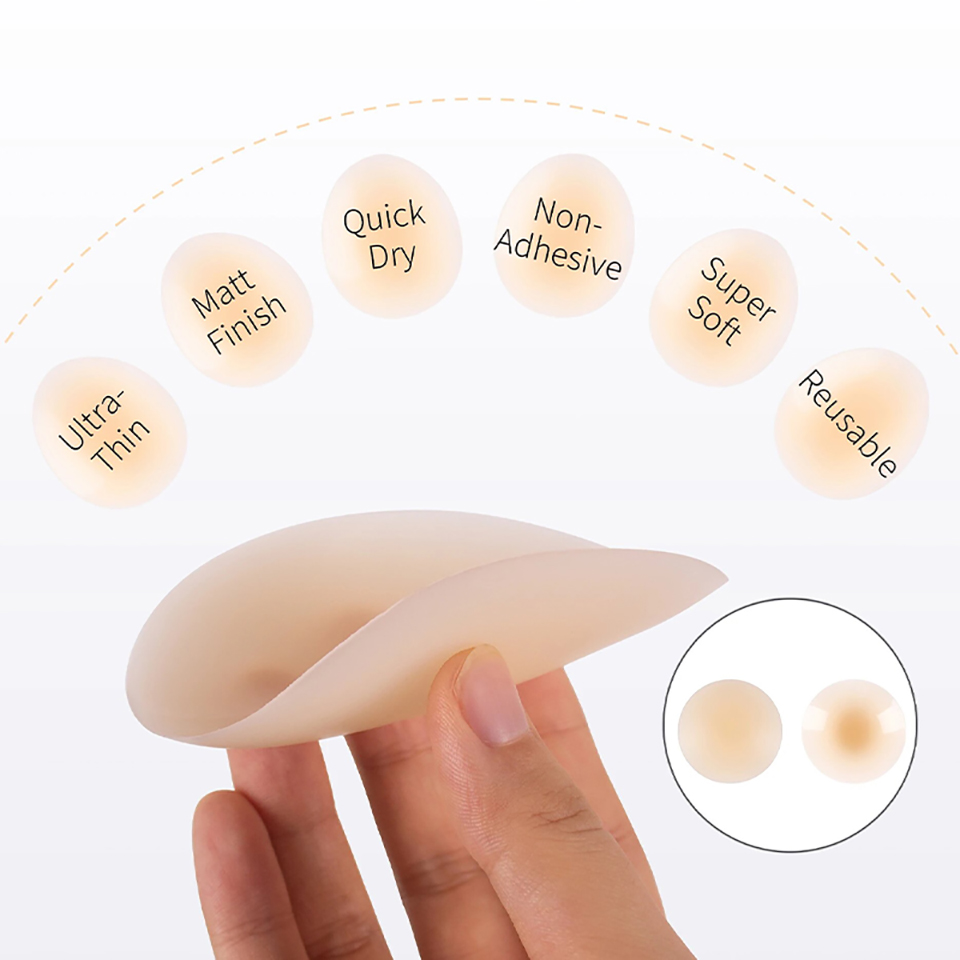 No Glue Self Adhesive Nipple C - Silicone Bra Adhesive avaliação e preço