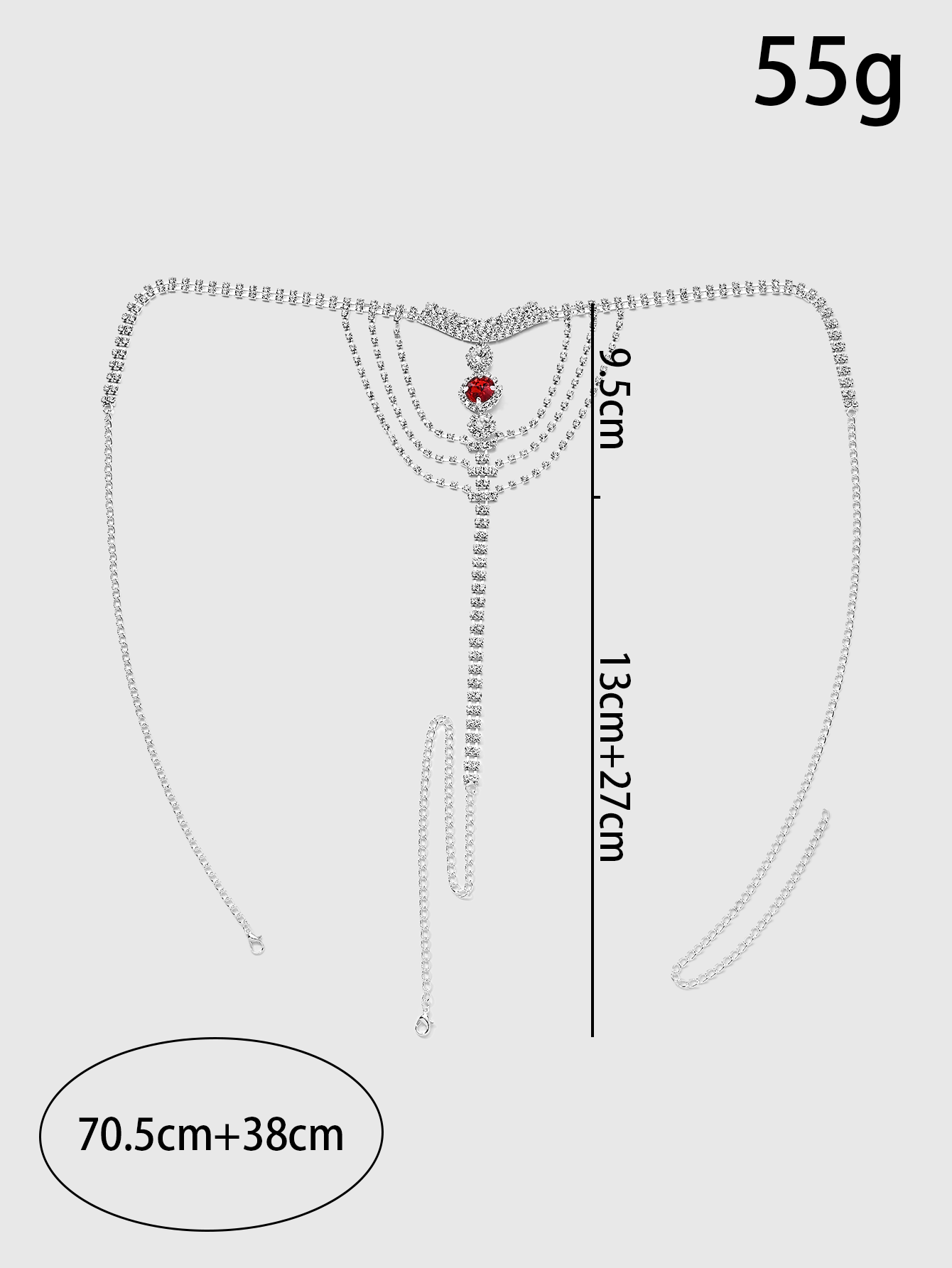 Crystal Rhinestone Body Chain  - Thong Bikini Women avaliação e preço