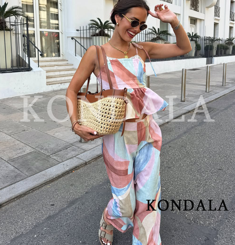 Women Trendy Holiday Printed L - Cami Top Lace avaliação e preço