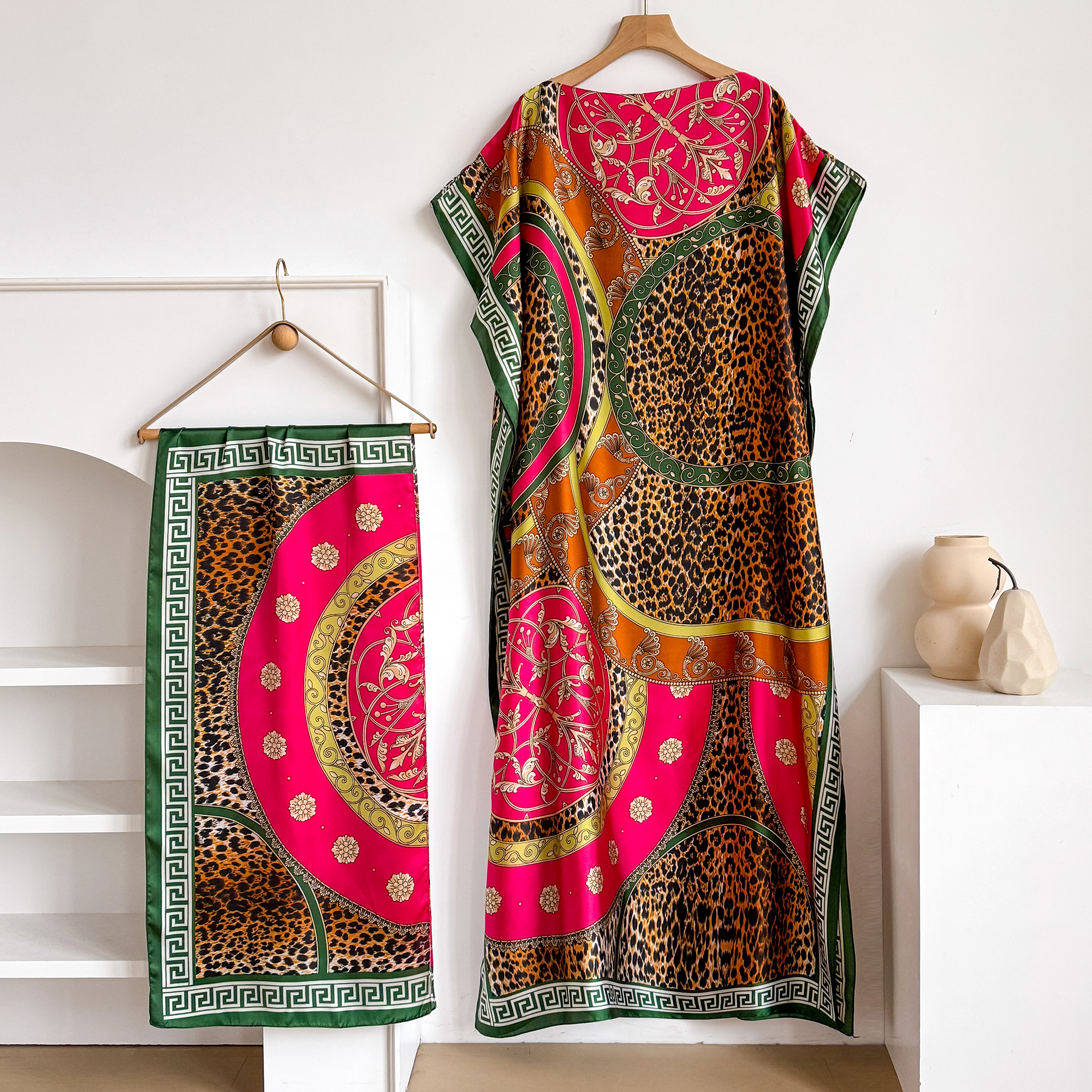 Summer Fashion Oversize Africa - Robe Silk Women avaliação e preço