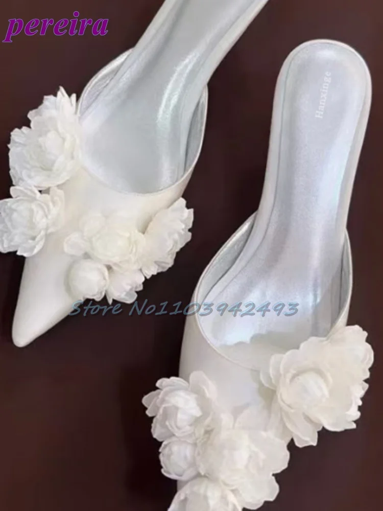 Multi Flower Wedding Sandals S - Slip Dress Satin avaliação e preço