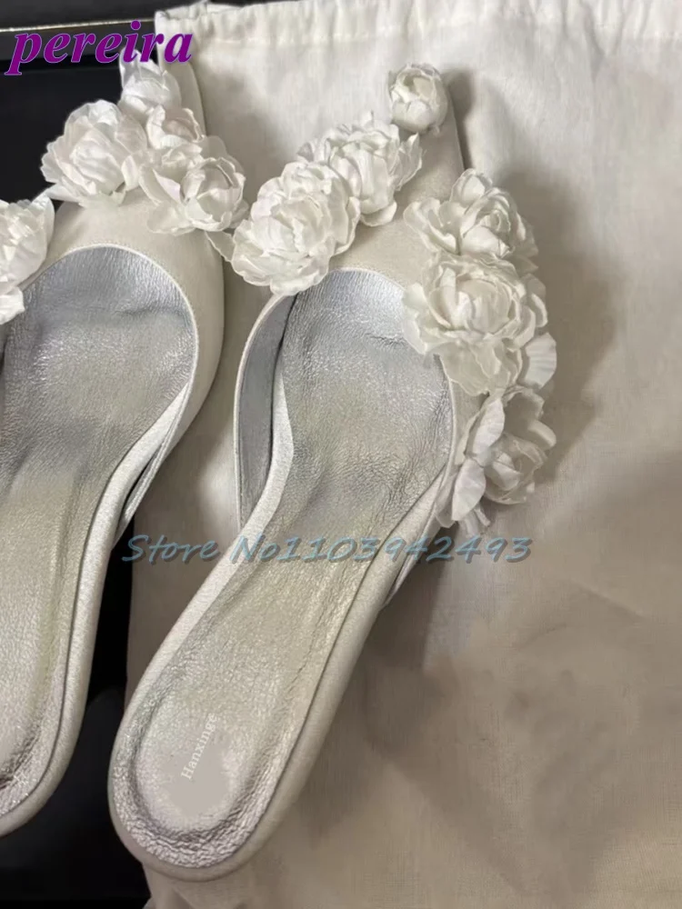 Multi Flower Wedding Sandals S - Slip Dress Satin avaliação e preço