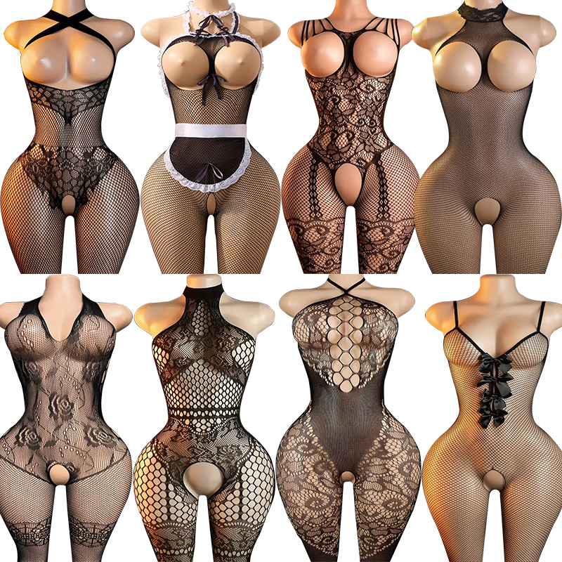 Porn Sexy Lingerie Set Fishnet - Bodystocking Fishnet avaliação e preço