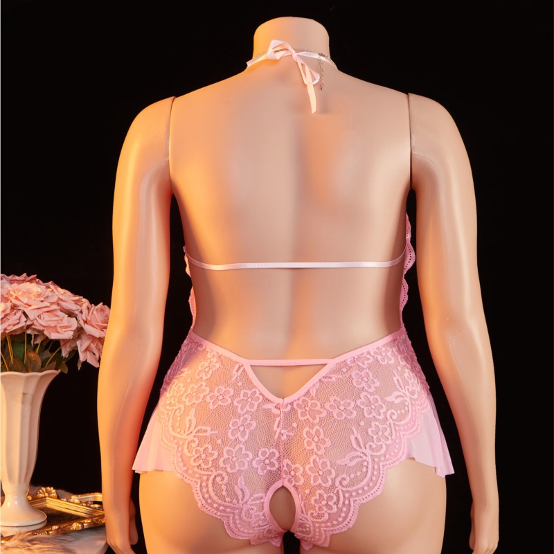 Plus Size 1XL-4XL Teddy perspe - Lace Teddy Lingerie avaliação e preço