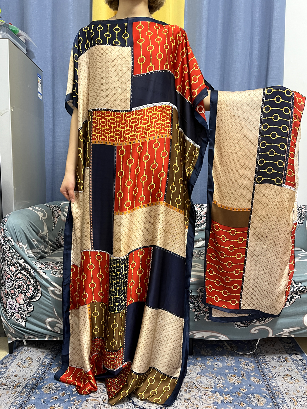 Abayas For Women Dubai Kaftan  - Robe Silk Women avaliação e preço