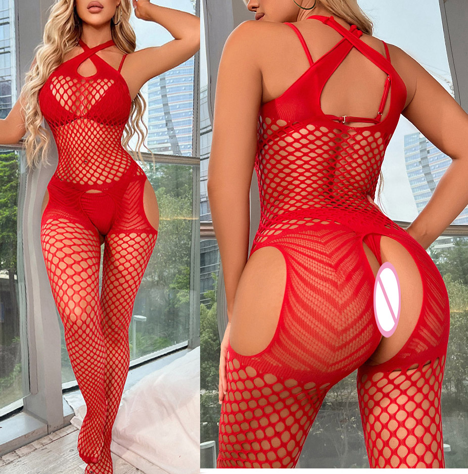 Christma Sexy crochet Fishnet  - Bodystocking Fishnet avaliação e preço