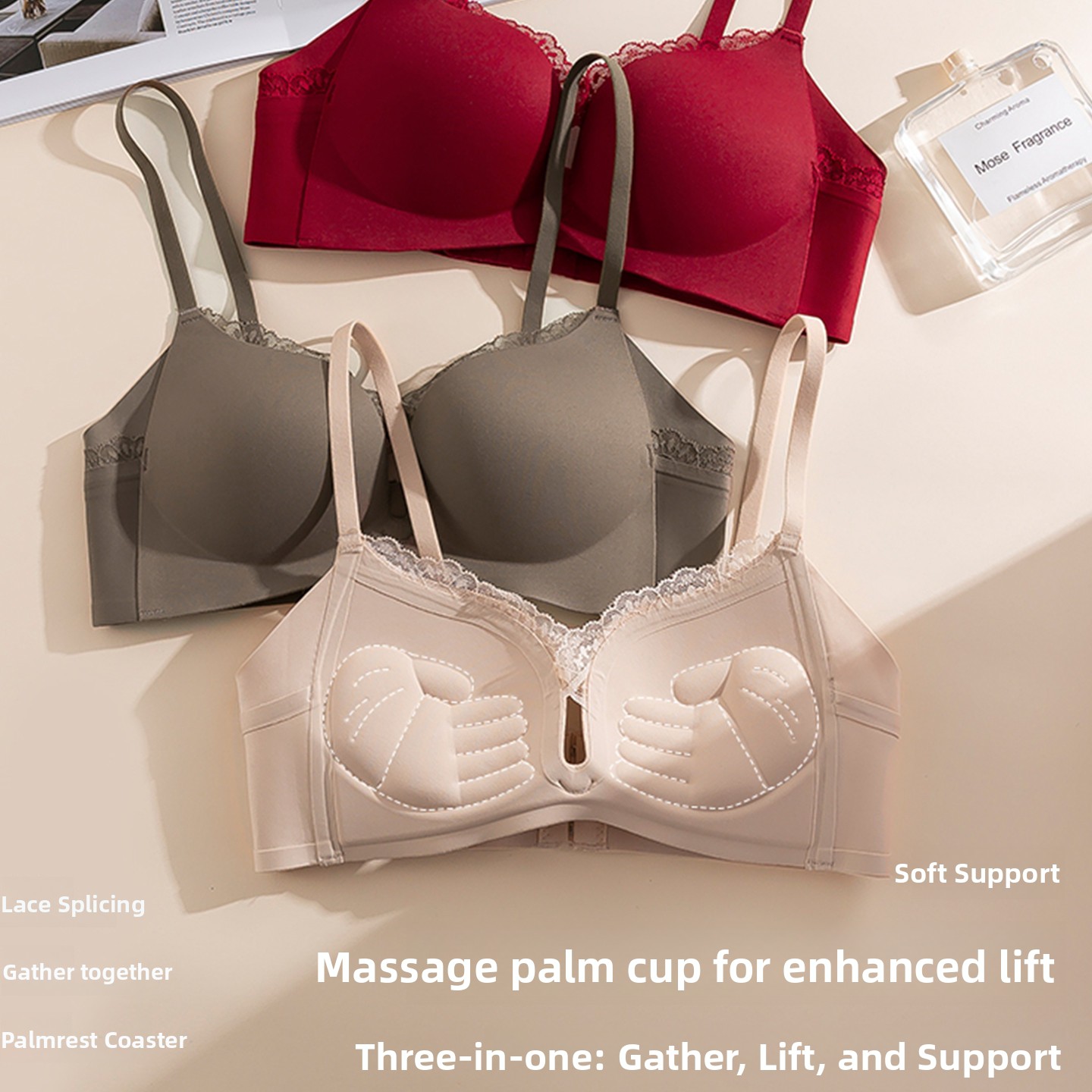 Pure KUCLUT Lace Palm Cup Smal - Seamless Underwear Women avaliação e preço