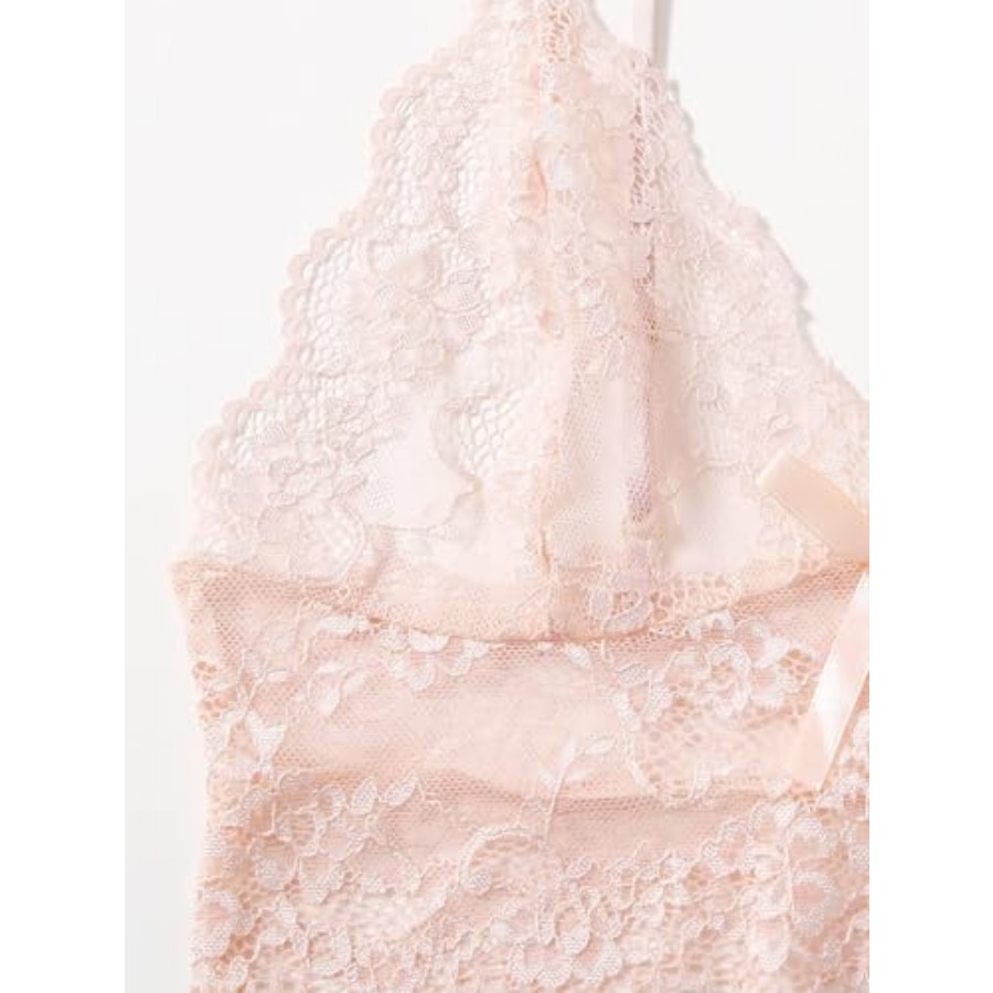 Women's 2 Pcs Lingerie Floral  - Cami Top Lace avaliação e preço