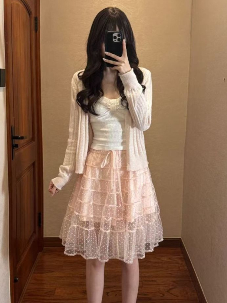 Korean Fashion Slim Fit White  - Cami Top Lace avaliação e preço