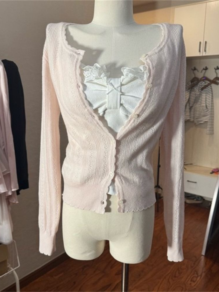 Korean Fashion Slim Fit White  - Cami Top Lace avaliação e preço