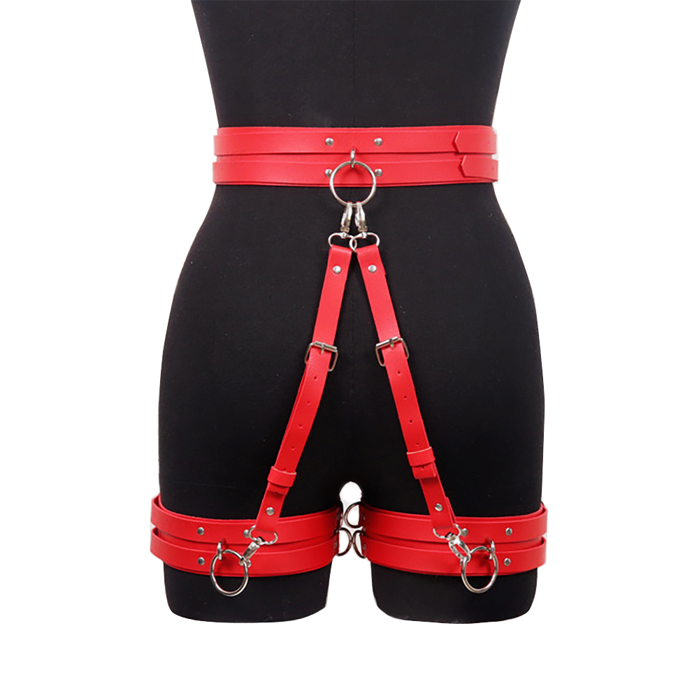 Women Sexy Leather Thigh Garte - Garter Belt Set avaliação e preço