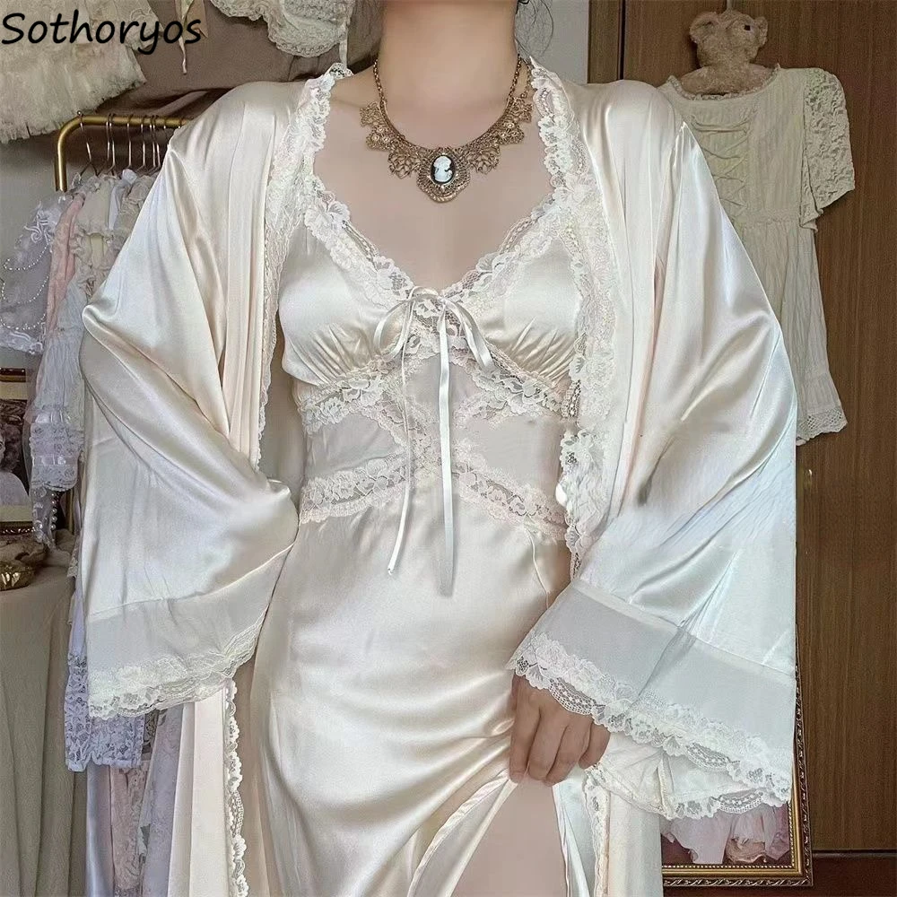 Silk Robe Gown Sets Women Gent - Robe Silk Women avaliação e preço