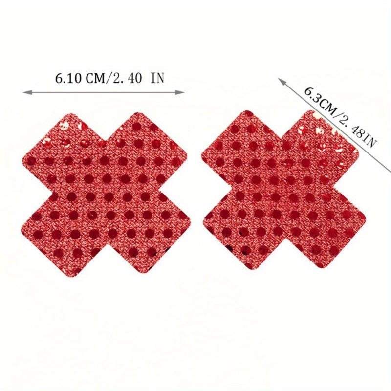 Red Cross Design Nipple Covers - Nipple Cover Pasties avaliação e preço